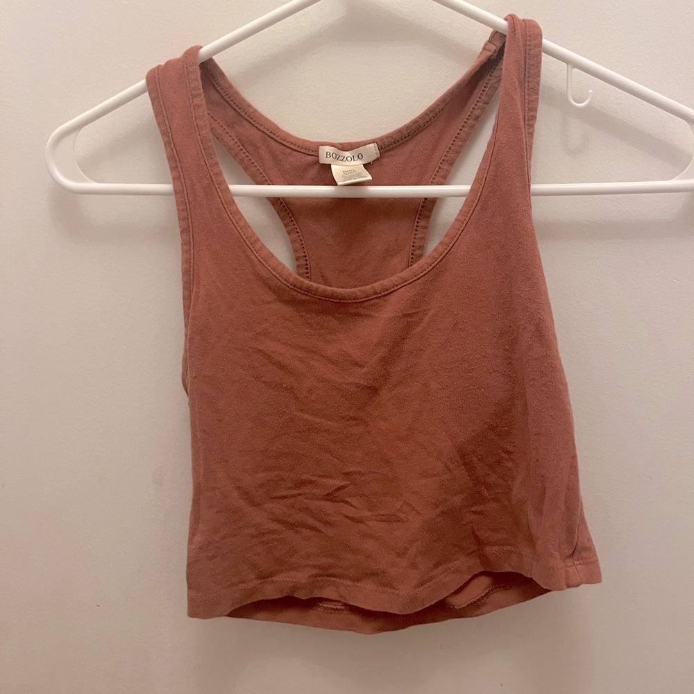 BOZZOLO Amber Crop Tank Top